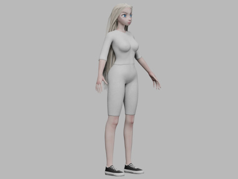 Pretty cute girl V31689 3D 모델