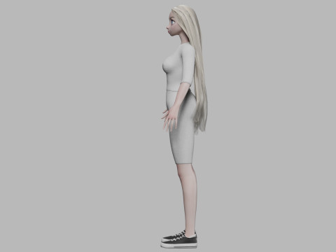 Pretty cute girl V31689 3D 모델