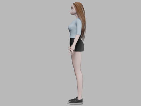Pretty sweet girl V32255 3D Model