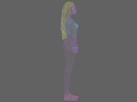 Pretty sweet girl V32255 3D Model