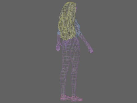 Pretty sweet girl V32255 3D Model
