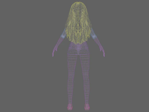 Pretty sweet girl V32255 3D Model