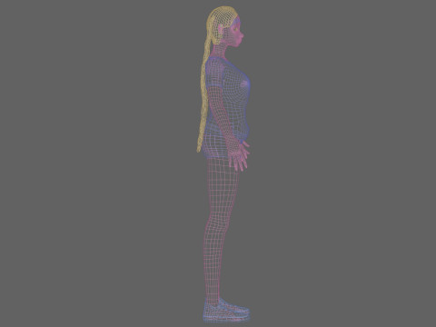 Pretty young girl V26755 3D Model