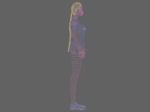 Pretty young girl V26755 3D Model