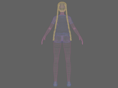Pretty young girl V26755 3D Model