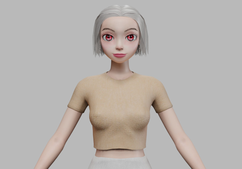 Teen young girl V27773 3D 모델 .c4d .max .obj .3ds .fbx .stl .blend 