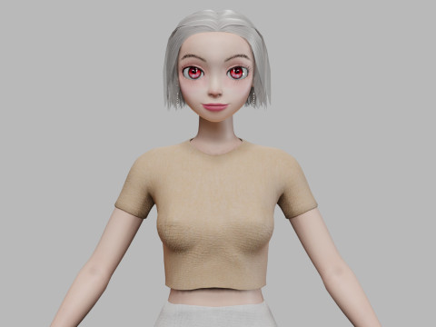 Teen young girl V27773 3Dモデル