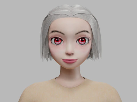 Teen young girl V27773 3D Model