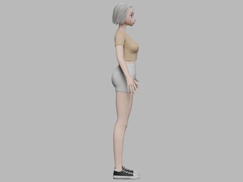 Teen young girl V27773 3D Model