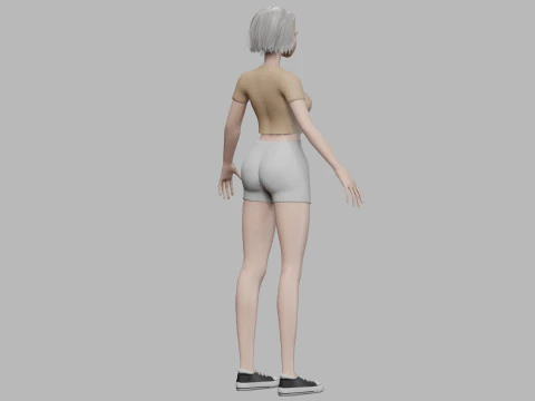 Teen young girl V27773 3D Model
