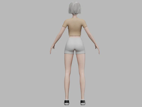 Teen young girl V27773 3D Model