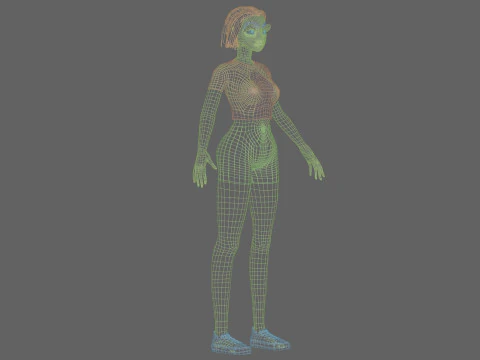 Teen young girl V27773 3D Model