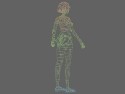 Teen young girl V27773 3D Model