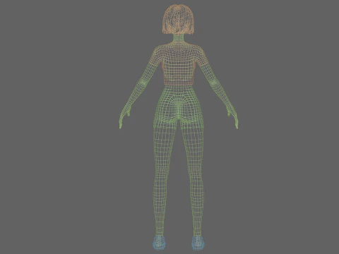 Teen young girl V27773 3D Model
