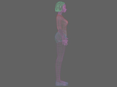 Young classic girl V26819 3D Model