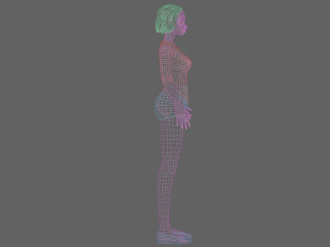 Young classic girl V26819 3D Model