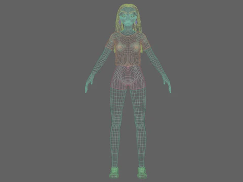 Young cute girl V29988 3D Model