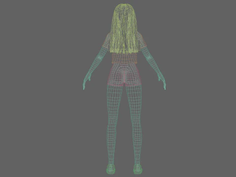 Young cute girl V29988 3D Model