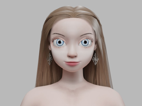 Young lovely girl V32584 3D Model
