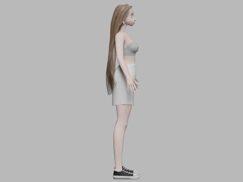 Young lovely girl V32584 3D Model