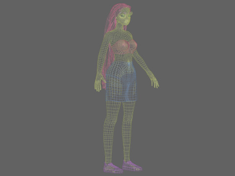 Young lovely girl V32584 3D Model