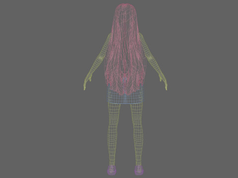 Young lovely girl V32584 3D Model