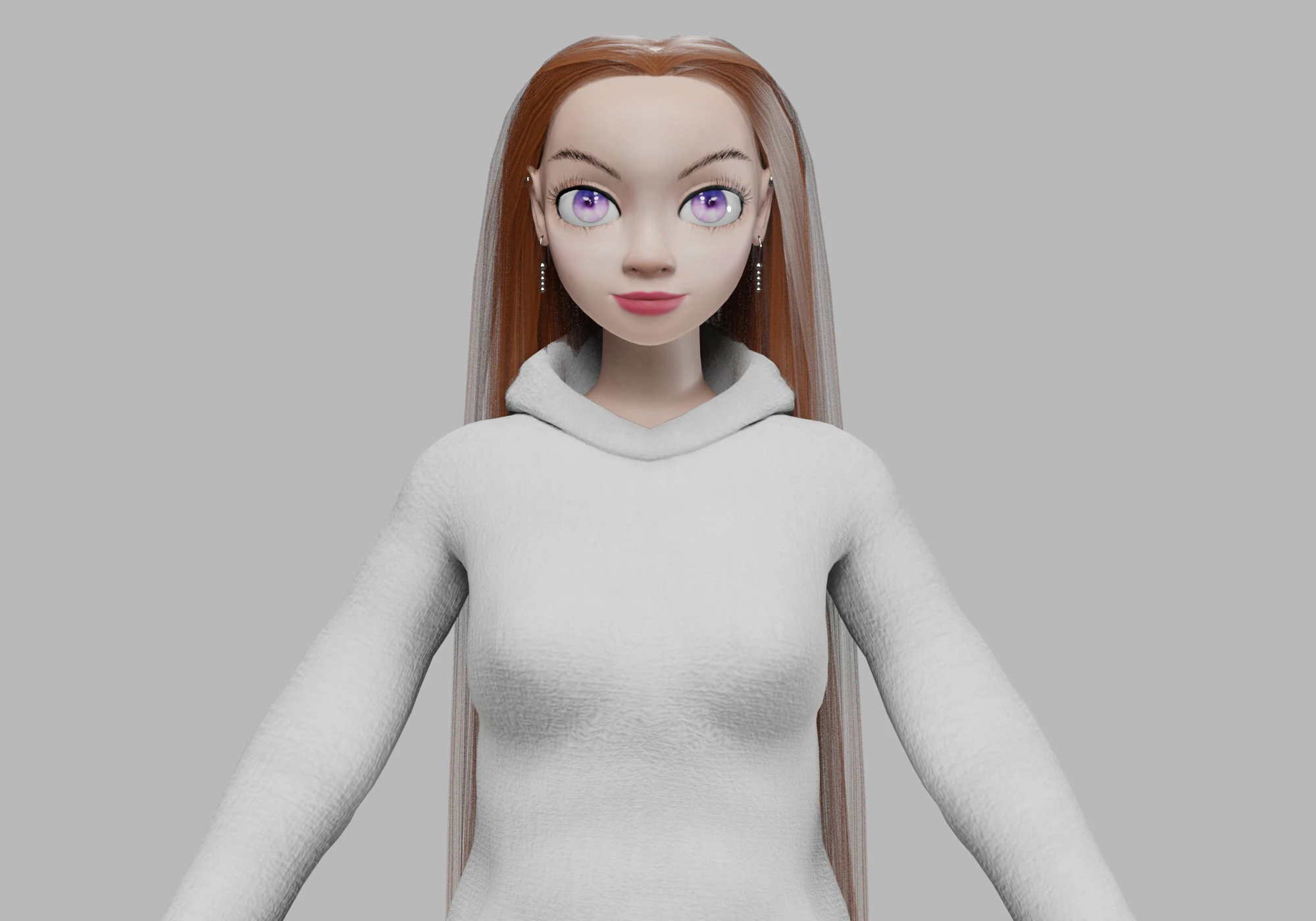 Young pretty girl V29670 3D Model .c4d .max .obj .3ds .fbx .stl .blend