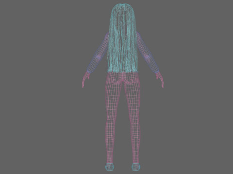 Young pretty girl V29670 Model 3D