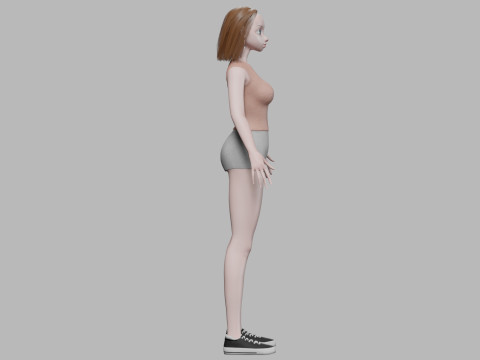 Young standard girl V29570 3D Model