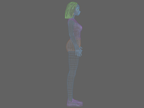Young standard girl V29570 3D Model