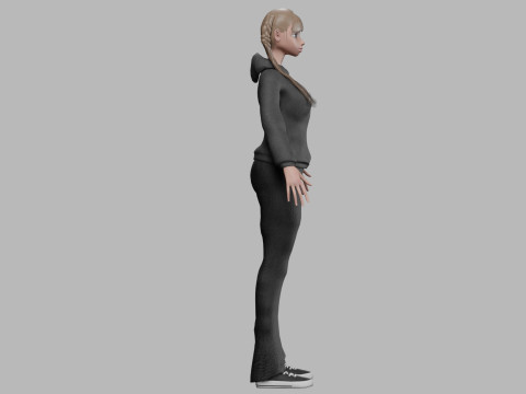 Young sweet girl V33789 3D Model