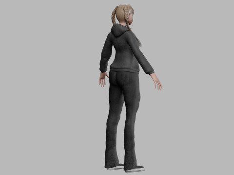 Young sweet girl V33789 3D Model