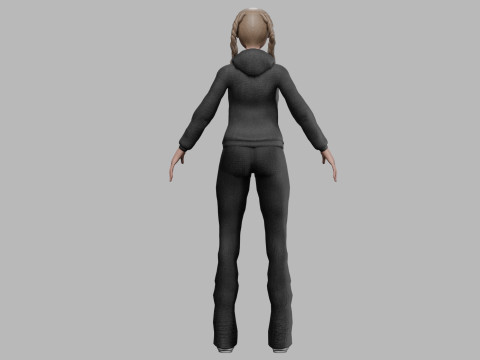 Young sweet girl V33789 3D Model