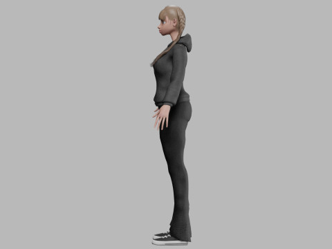 Young sweet girl V33789 3D Model