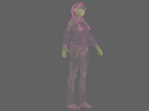 Young sweet girl V33789 3D Model
