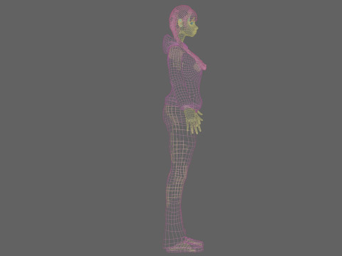 Young sweet girl V33789 3D Model