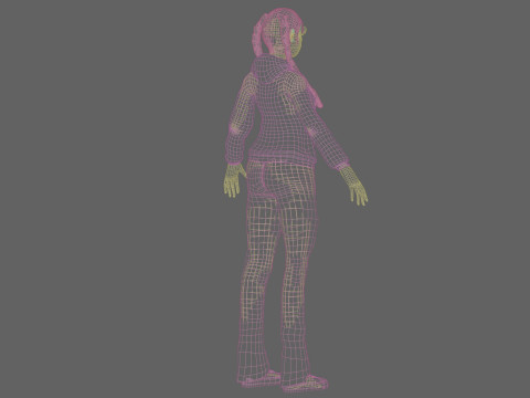 Young sweet girl V33789 3D Model