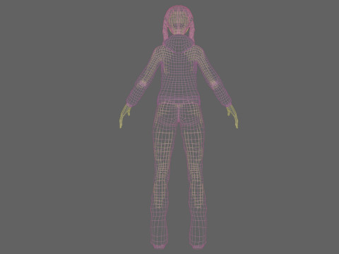 Young sweet girl V33789 3D Model