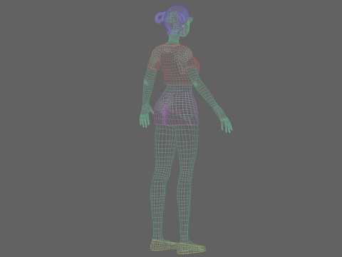 Young teen girl V25929 3D Model