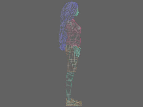Cartoon sweet girl V36957 Modelo 3D