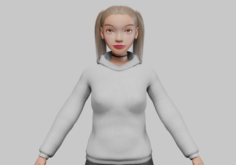 Classic pretty girl V23712 3Dモデル .c4d .max .obj .3ds .fbx .stl .blend 