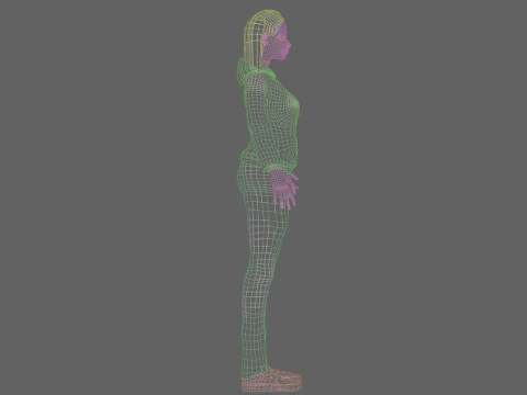 Classic pretty girl V23712 3D Model