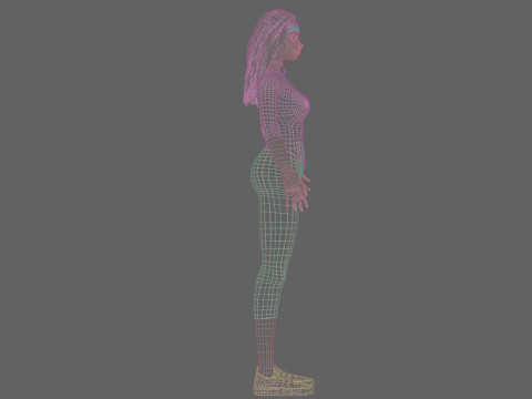 Cool pretty girl V28943 3D 모델