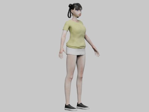 Cute basic girl V28726 3Dモデル