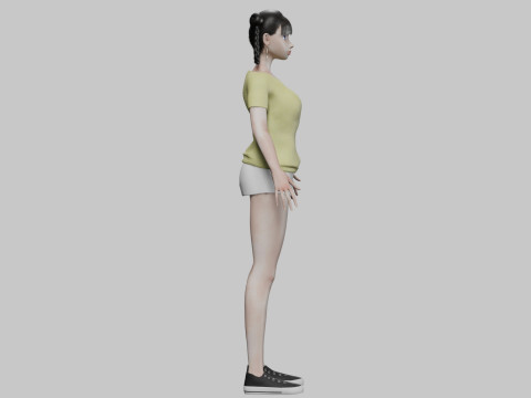Cute basic girl V28726 3Dモデル