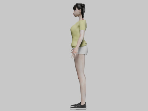 Cute basic girl V28726 3Dモデル