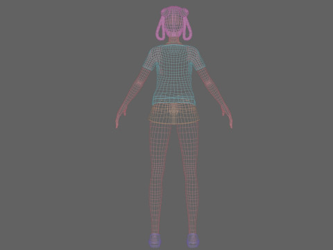 Cute basic girl V28726 3Dモデル
