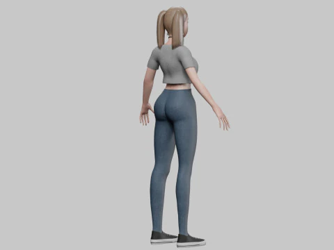 Cute sweet girl V24596 3D Model