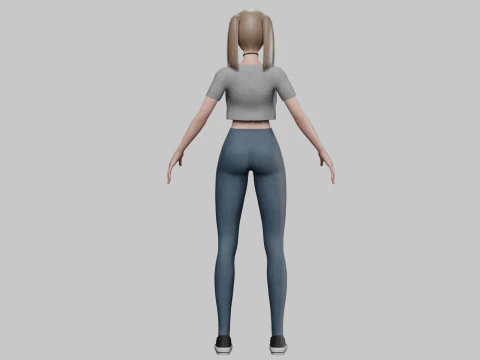Cute sweet girl V24596 3D Model