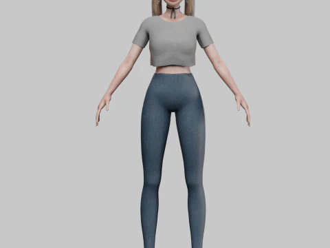 Cute sweet girl V24596 3D Model